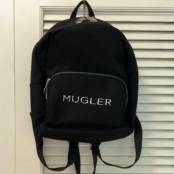 Mugler Classic Black Backpack 🎒Carry your gear ⚙️ in style! - Picture 8 of 16